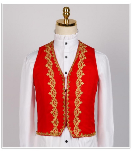 Mens Gothic Steampunk Waistcoat Victorian Medieval Vest Cosplay Costume