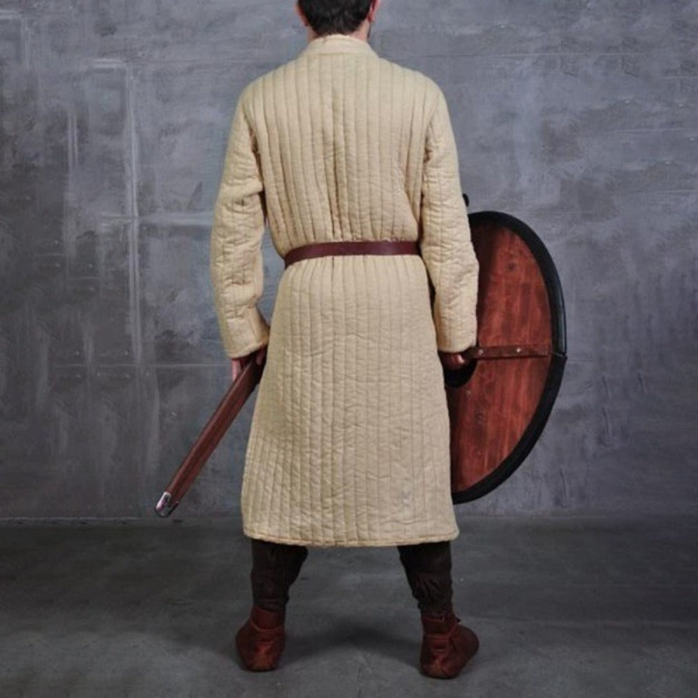 Medieval Warrior Gambeson Knights LARP Thick Padded Armor Coat Cosplay Aketon Outfit
