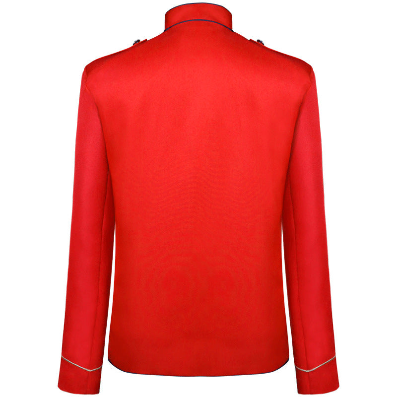Men's Vintage Retro Gothic Steam Drummer Parade Jacket Matching Band Uniform