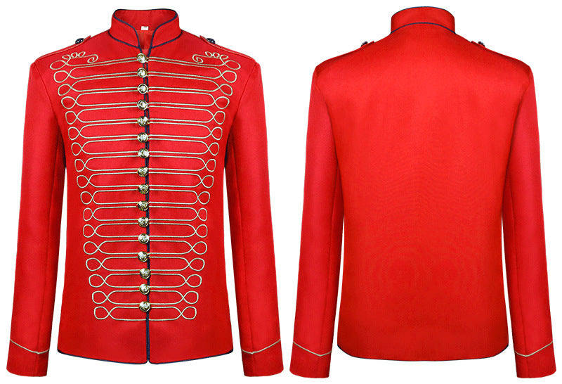 Men's Vintage Retro Gothic Steam Drummer Parade Jacket Matching Band Uniform