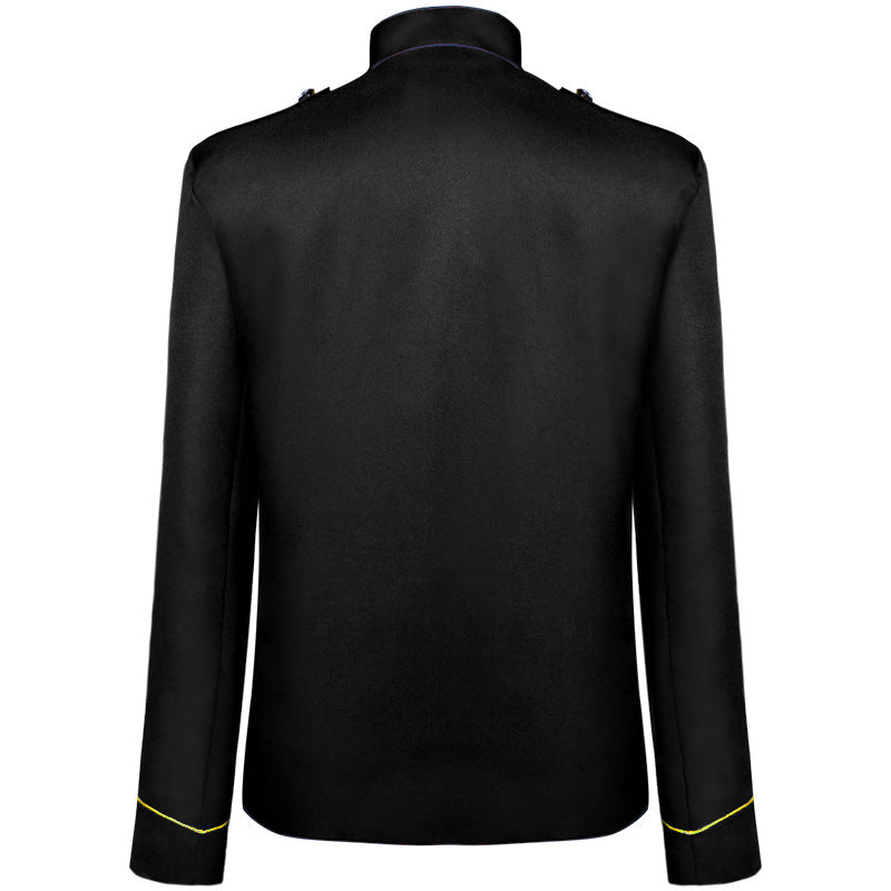 Men's Vintage Retro Gothic Steam Drummer Parade Jacket Matching Band Uniform