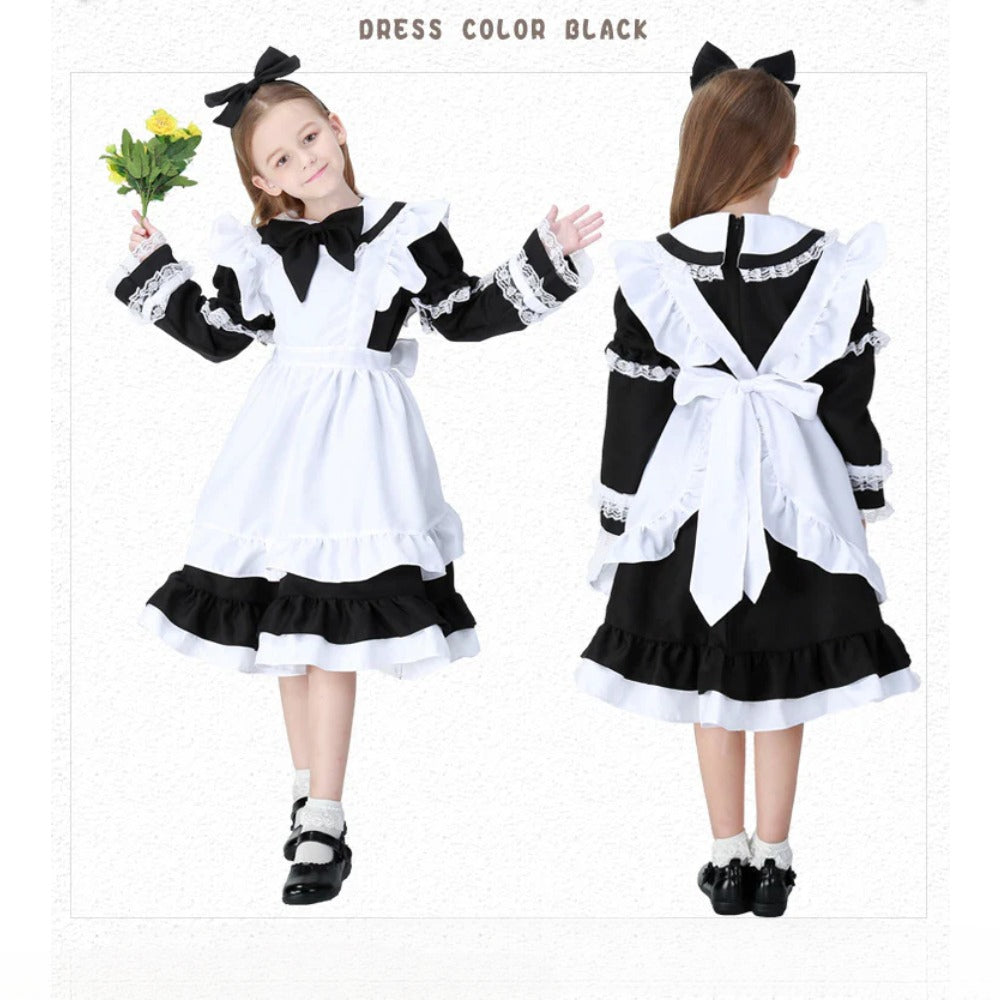 Girls Alice Costume Party Book Week Kids Child Easter Fancy Dress Cosplay