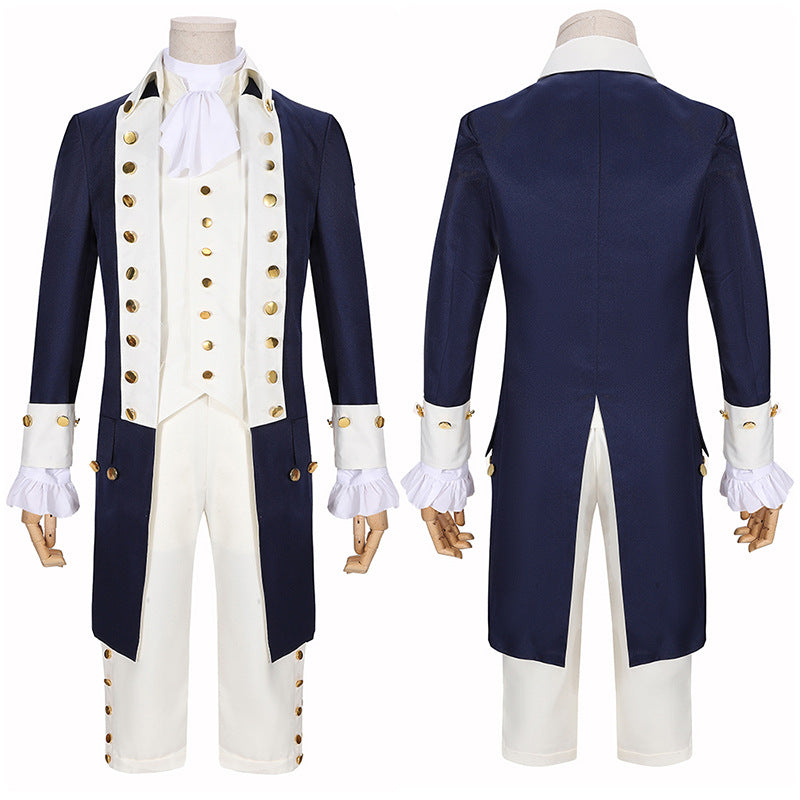Medieval Prince Hamilton Costume Set – Coat, Shirt, Waistcoat, Pants