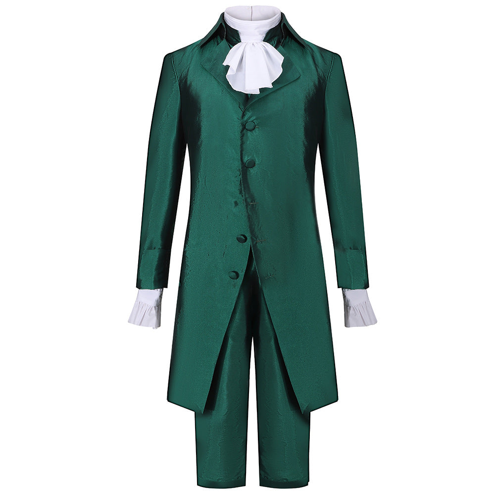 Medieval Prince Hamilton Costume Set – Coat, Shirt, Waistcoat, Pants