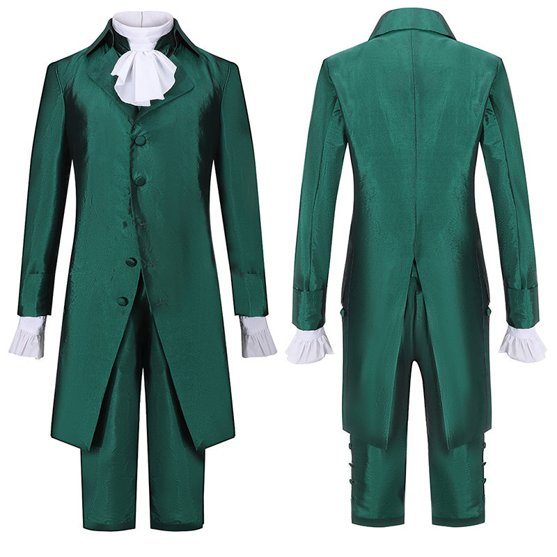 Medieval Prince Hamilton Costume Set – Coat, Shirt, Waistcoat, Pants