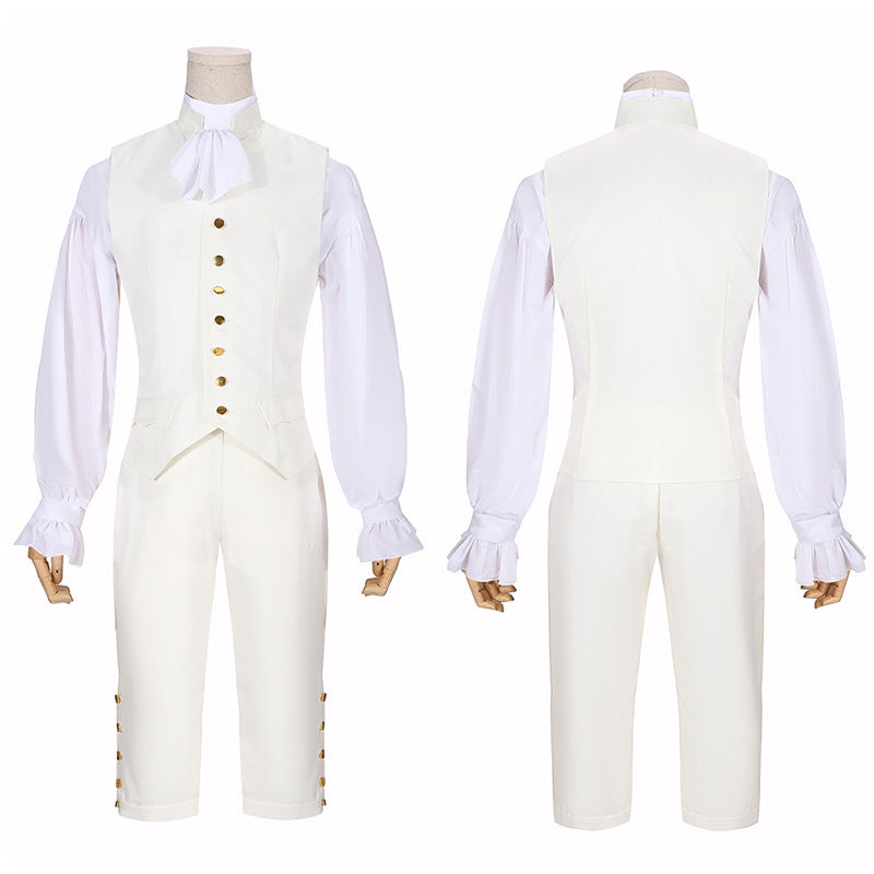 Medieval Prince Hamilton Costume Set – Coat, Shirt, Waistcoat, Pants