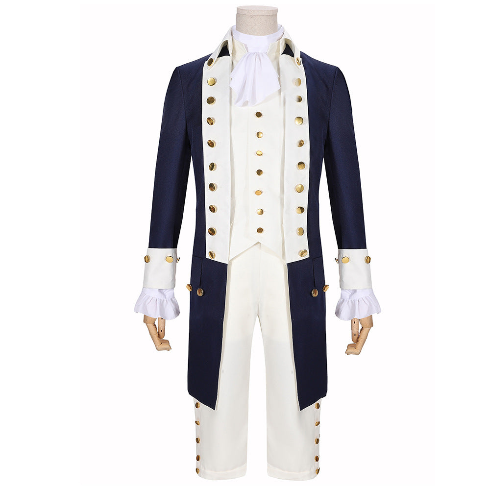 Medieval Prince Hamilton Costume Set – Coat, Shirt, Waistcoat, Pants