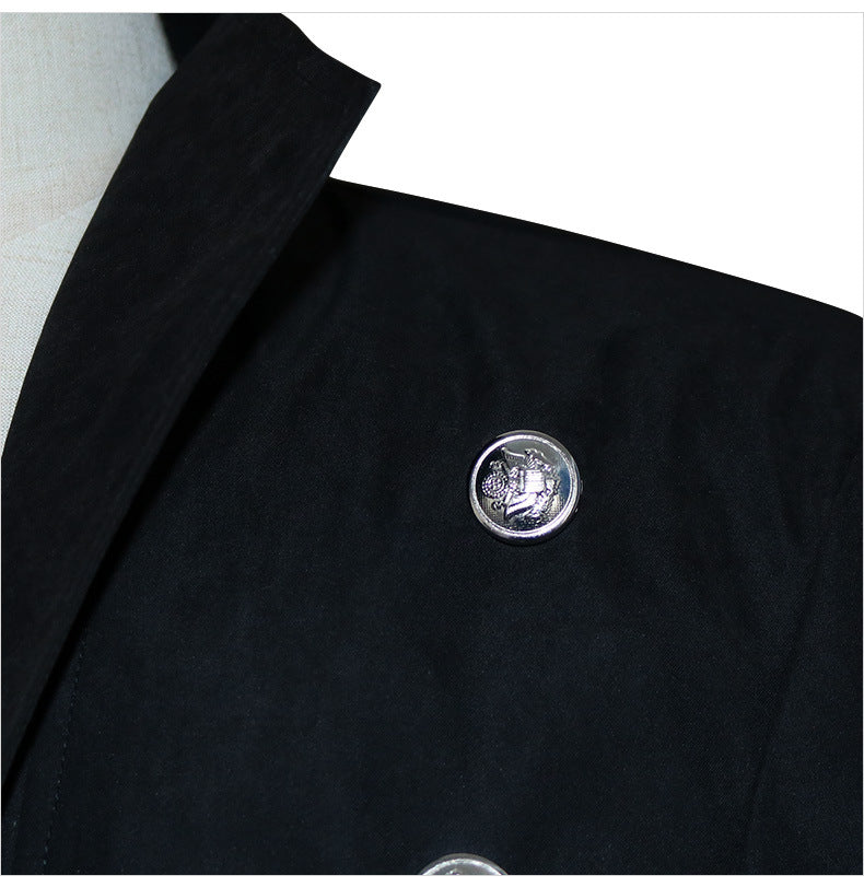 Men's Steampunk Vintage Jacket, Gothic Victorian Frock Coat, Uniform Halloween Costume
