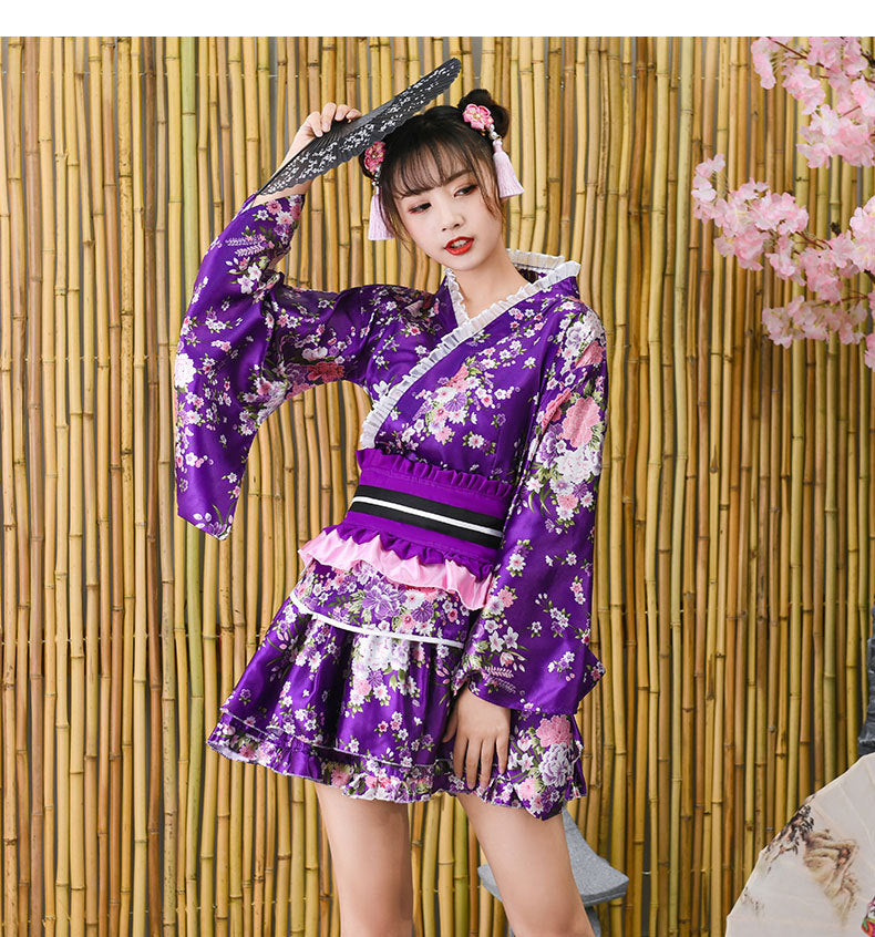 Improved Performance Japanese Kimono set for Cosplay and Anime Fans