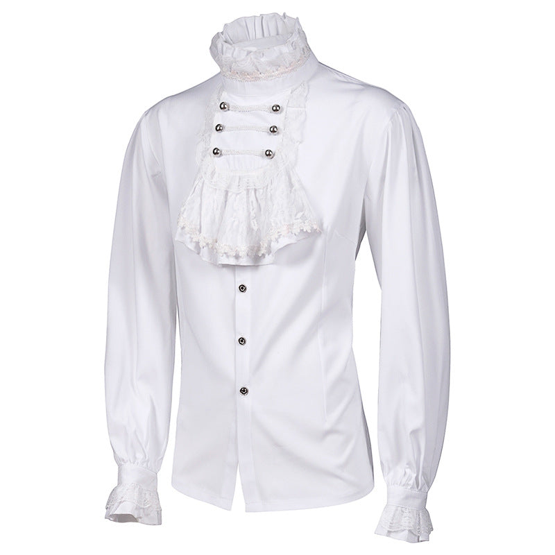 Men's Pirate Shirt – Gothic Vampire Renaissance Steampunk Costume Top