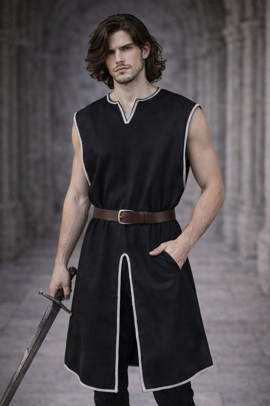 Men Medieval Tunic Viking Shirt Renaissance Gothic Cosplay Halloween Costume