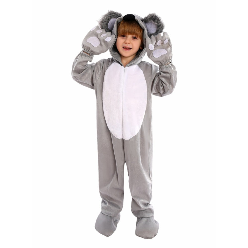 Kids Koala Animal Costume Onesie Pajamas Book Week Fancy Dress