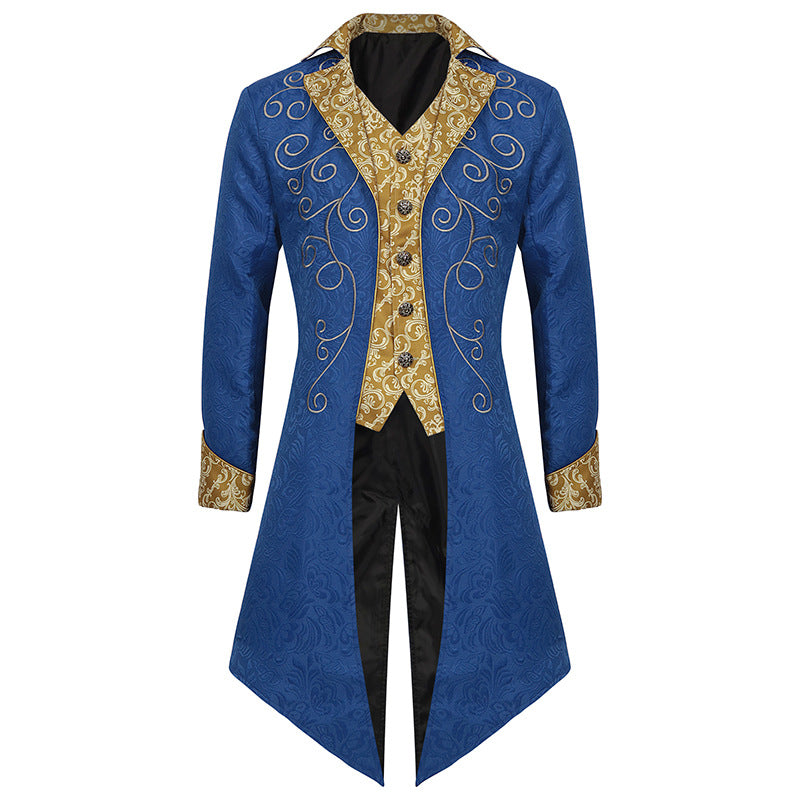 European Halloween Medieval Tailcoat – Vintage Punk Men's Jacket