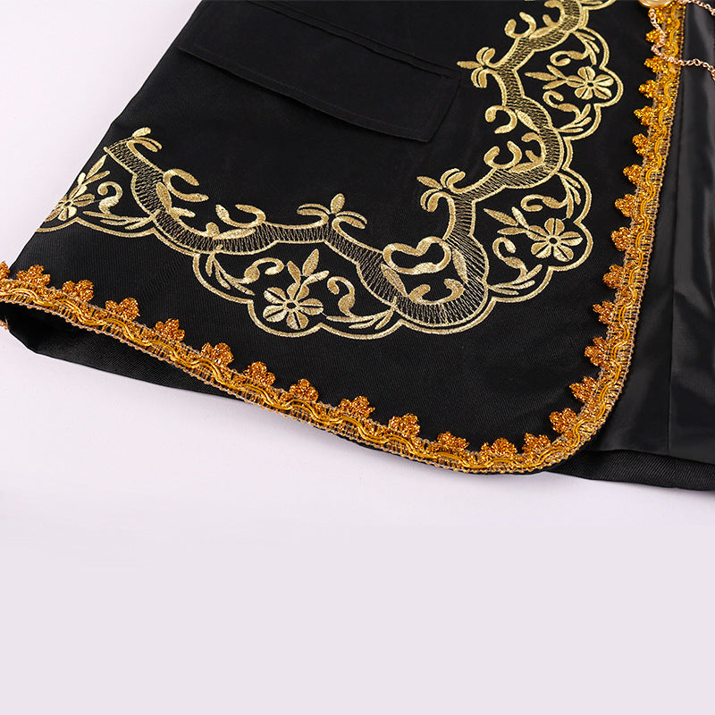 European Royal Suit for Men – Gold-Encrusted Regal Prince Jacket