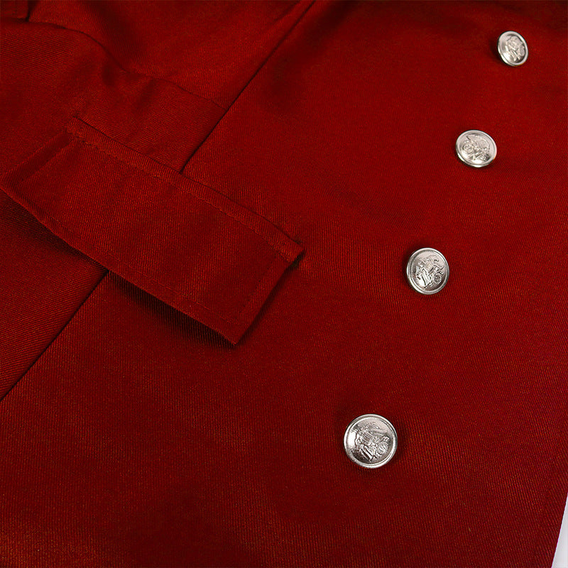 Men's Steampunk Vintage Jacket, Gothic Victorian Frock Coat, Uniform Halloween Costume