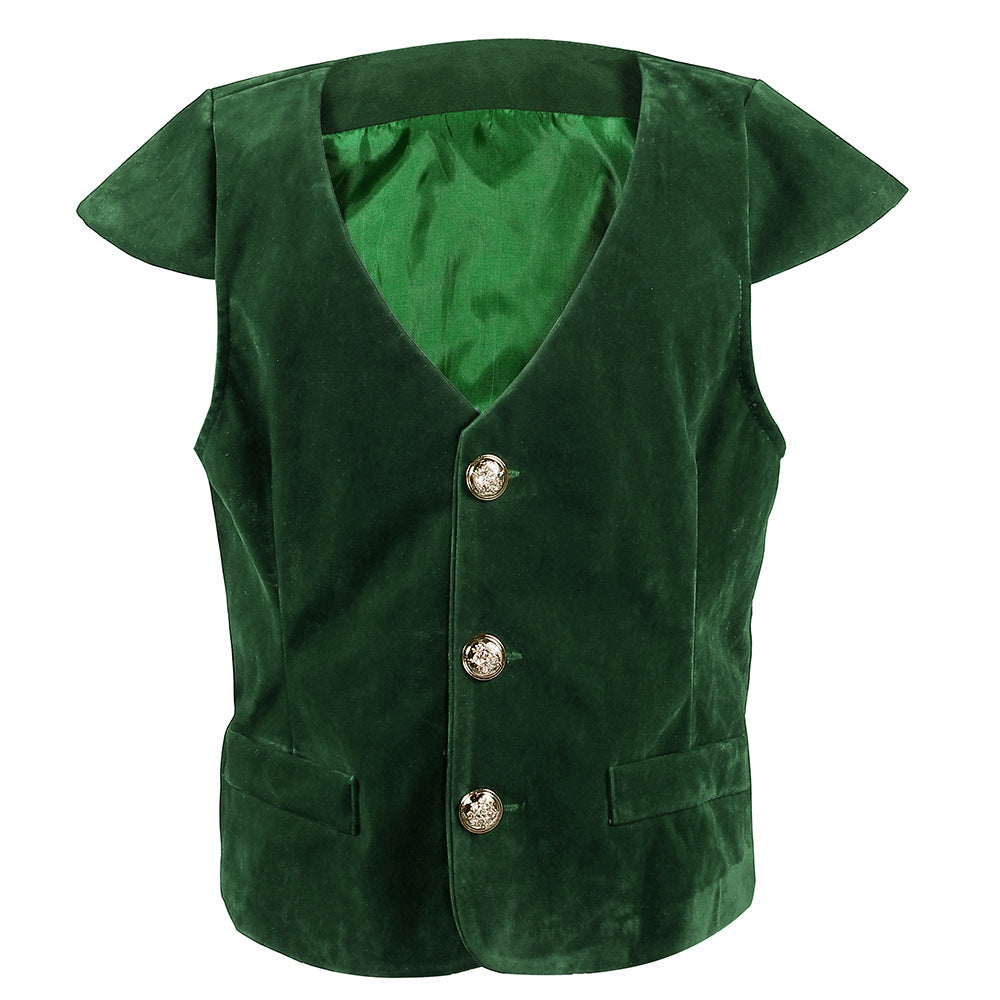 Kids Vampire Renaissance Victorian Ruffle Medieval Halloween Costume Pirate Knight