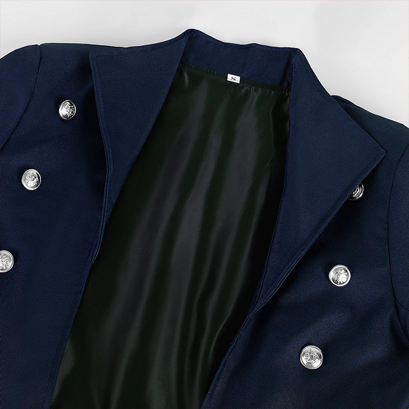 Men's Steampunk Vintage Jacket, Gothic Victorian Frock Coat, Uniform Halloween Costume