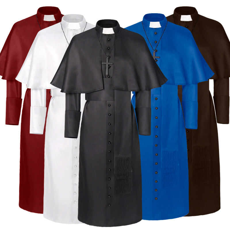 Men’s medieval monk robe hooded