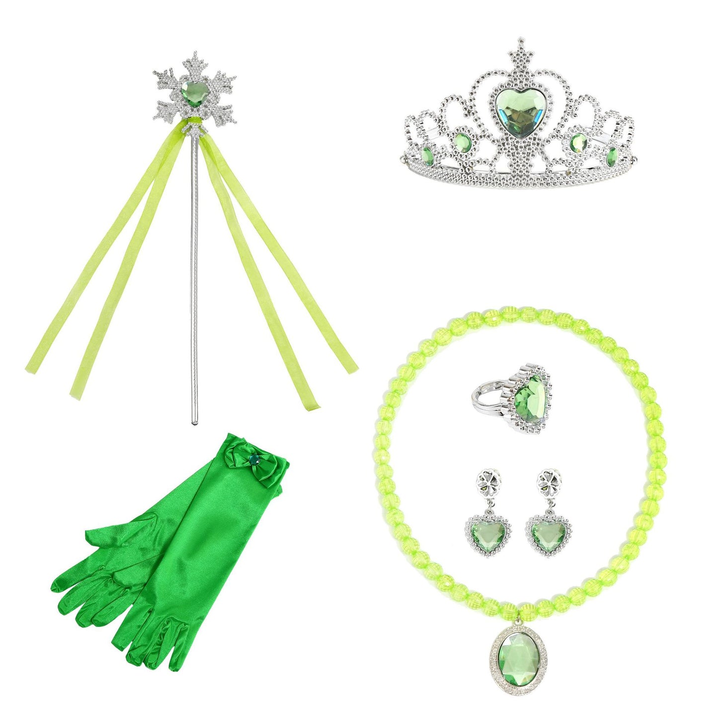 Green Elf Elsa Wonderful Fairy Tinker Bell Princess Dress Tinker Bell
