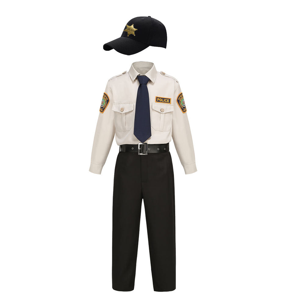 Children's Police Cosplay Carnival Sheriff Uniform Costumes for Kid
