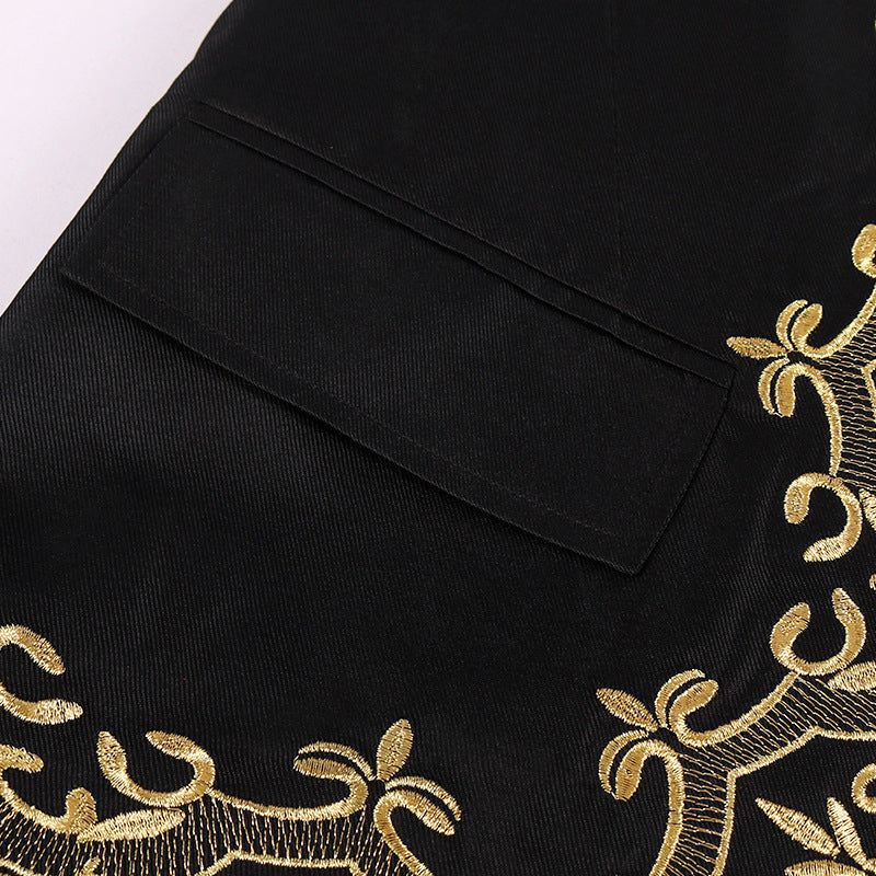 European Royal Suit for Men – Gold-Encrusted Regal Prince Jacket