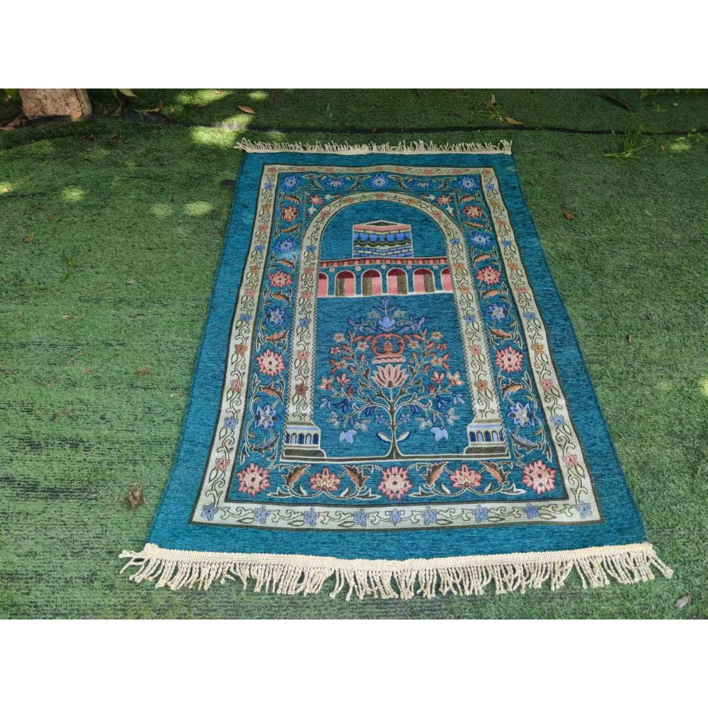 Arabic Kneeling Mat, Worship Blanket, Hui Tribe Worship Mat, Prayer Floor Mat Machine Washable Tassel