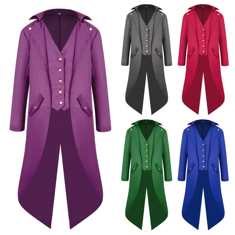 Steampunk Tailcoat Jacket for Kids & Adults | Gothic Halloween Costume