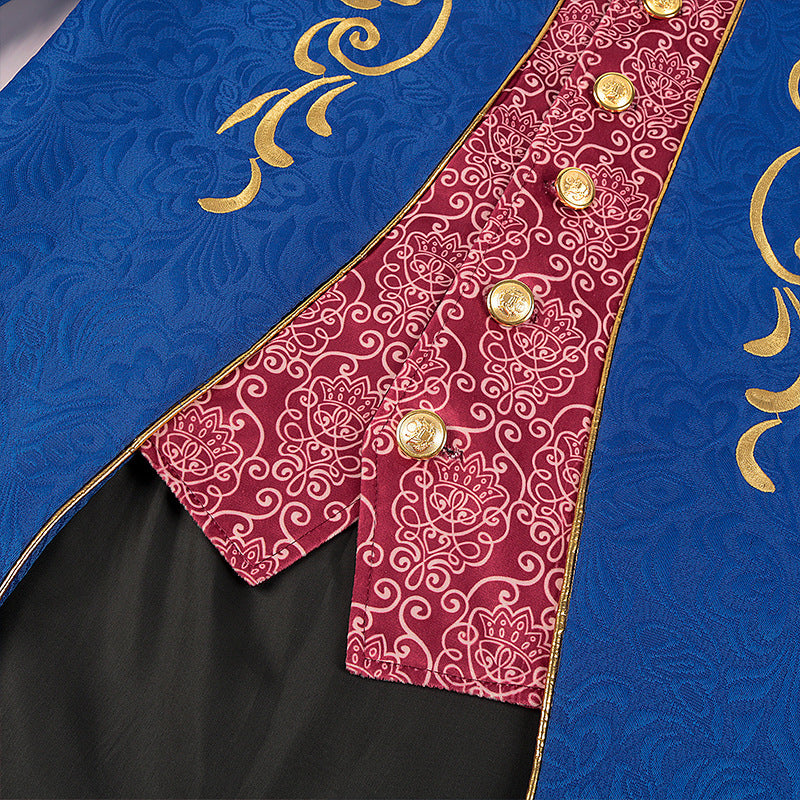 Halloween Tuxedo Medieval Retro Clothing Mid-length Punk Men's Coat Victorian Tailcoat Steampunk Jacket Gothic