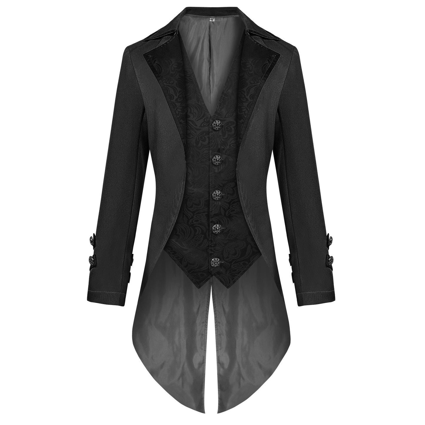 Halloween Mens Steampunk Gothic Tailcoat Jacket Victorian Pirate Vampire Cosplay
