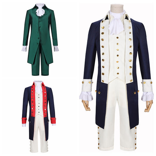 Medieval Prince Hamilton Costume Set – Coat, Shirt, Waistcoat, Pants