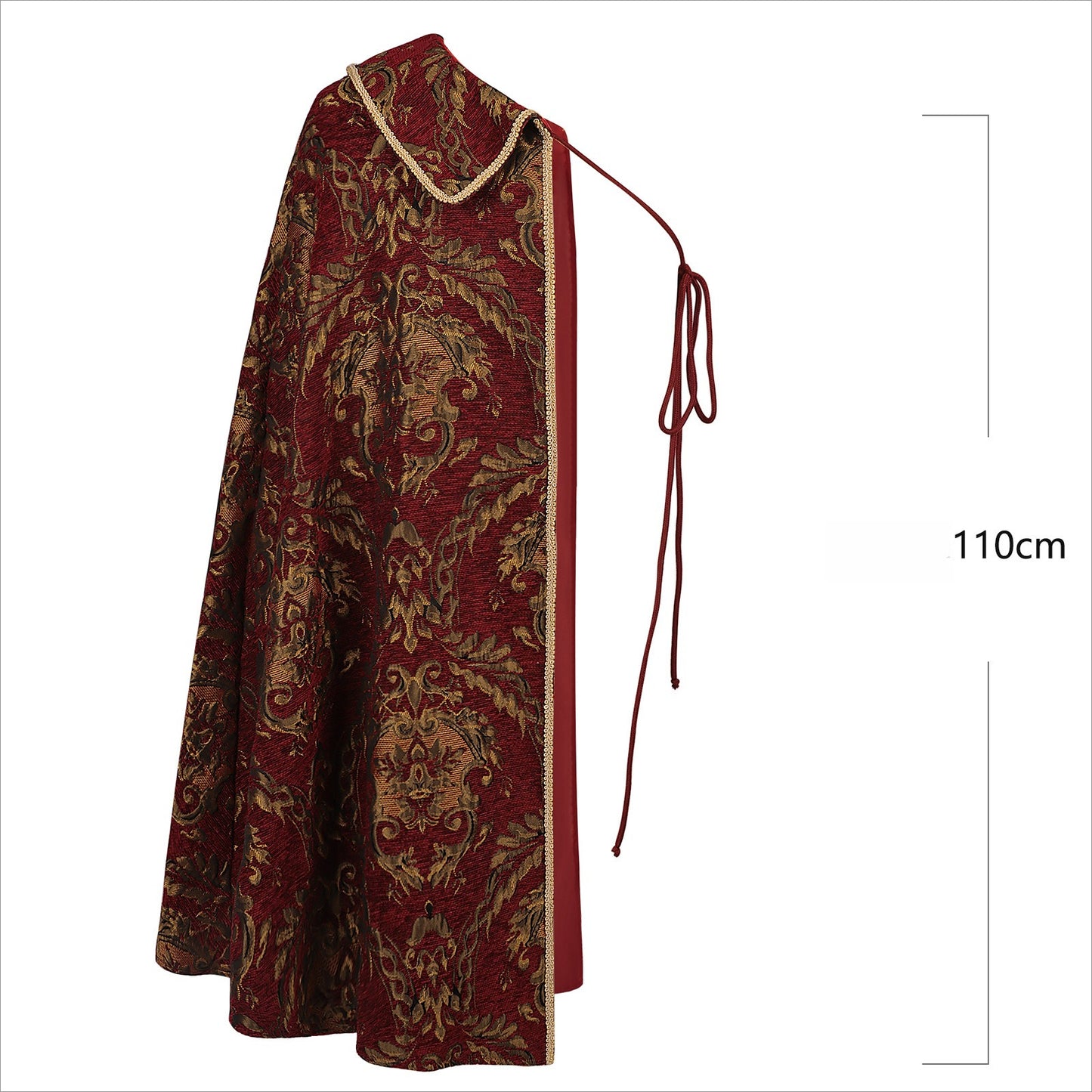 Medieval Renaissance Tudor King Half Shoulder Cloak Noble Ren Faire Costume