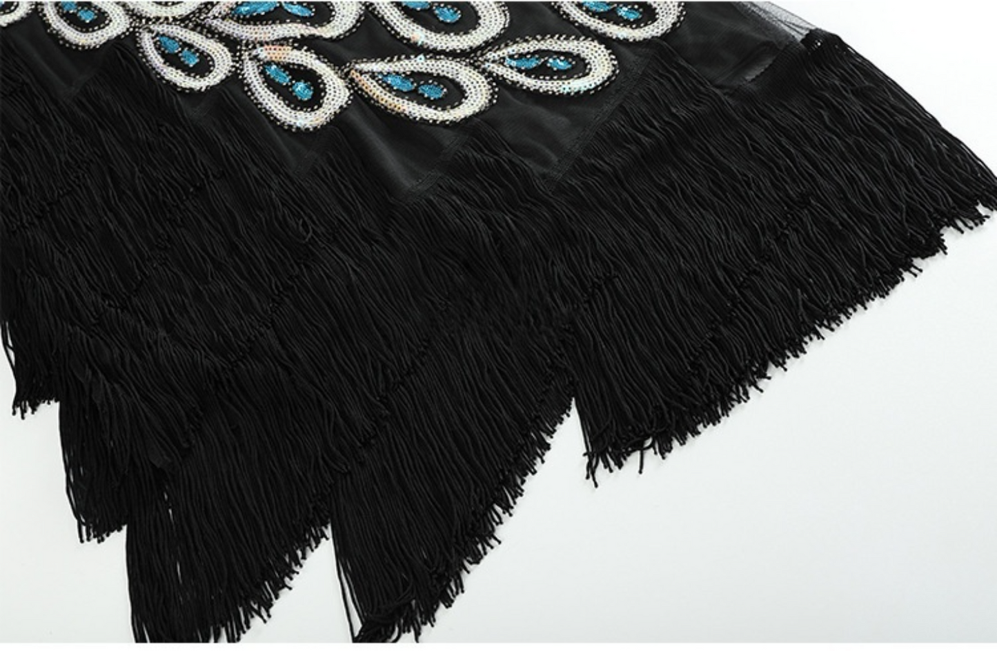 Deluxe Green 1920s Flapper Dress – Gatsby Costume with Accessories MEEJOY