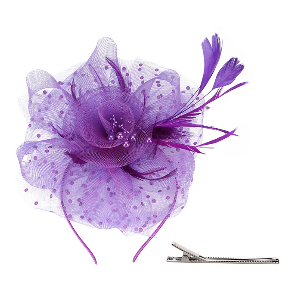 Vintage Feather Fascinator Headpiece