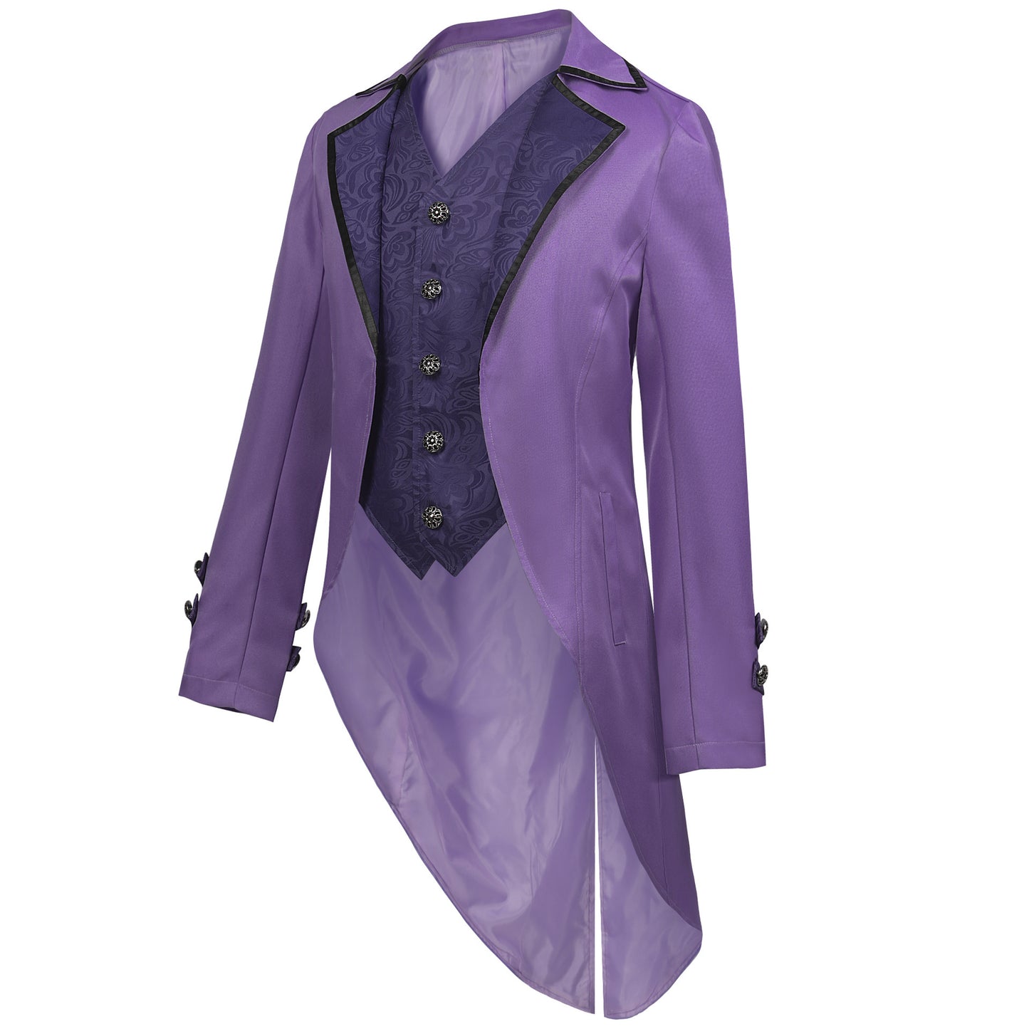 Halloween Mens Steampunk Gothic Tailcoat Jacket Victorian Pirate Vampire Cosplay