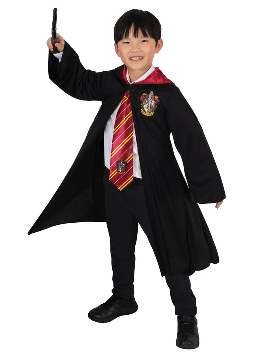 HARRY POTTER /  GRYFFINDOR ROBE & WAND, CHILD SIZE 9+ Officially Licensed