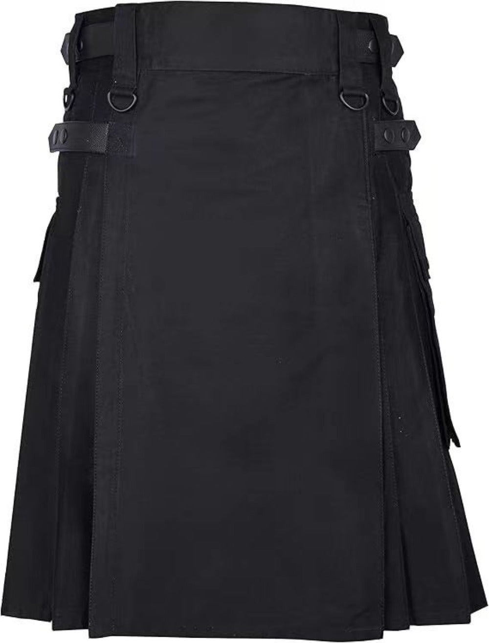 Mens Scottish Kilt Plaid Pleated Skirt Tartan Utility Costume Holiday Dress