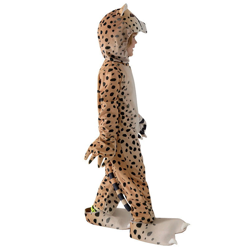 Kids Leopard Costume Animal Onesie Safari Fancy Dress Book Week | MEEJOY