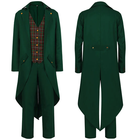 Men’s Magician & Conductor Tailcoat Tuxedo Costume Set