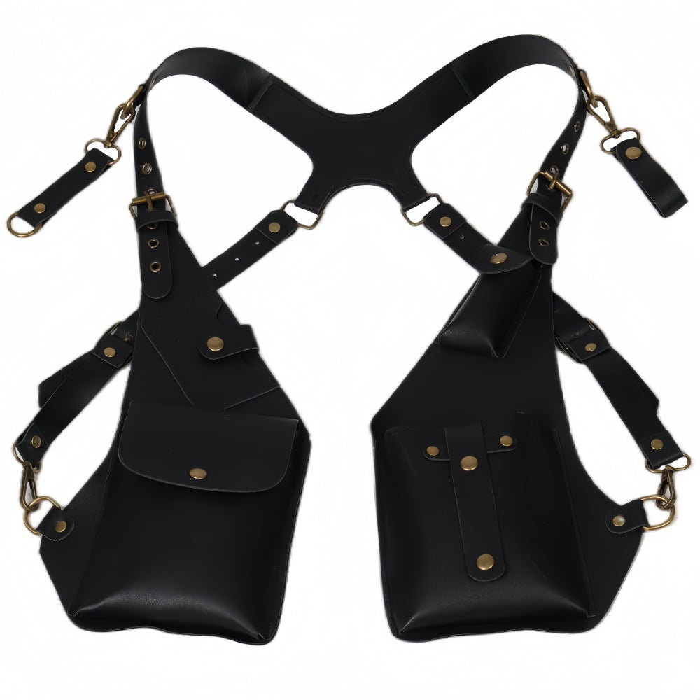 Medieval Shoulder Harness Bag Viking Renaissance Cosplay Pouch
