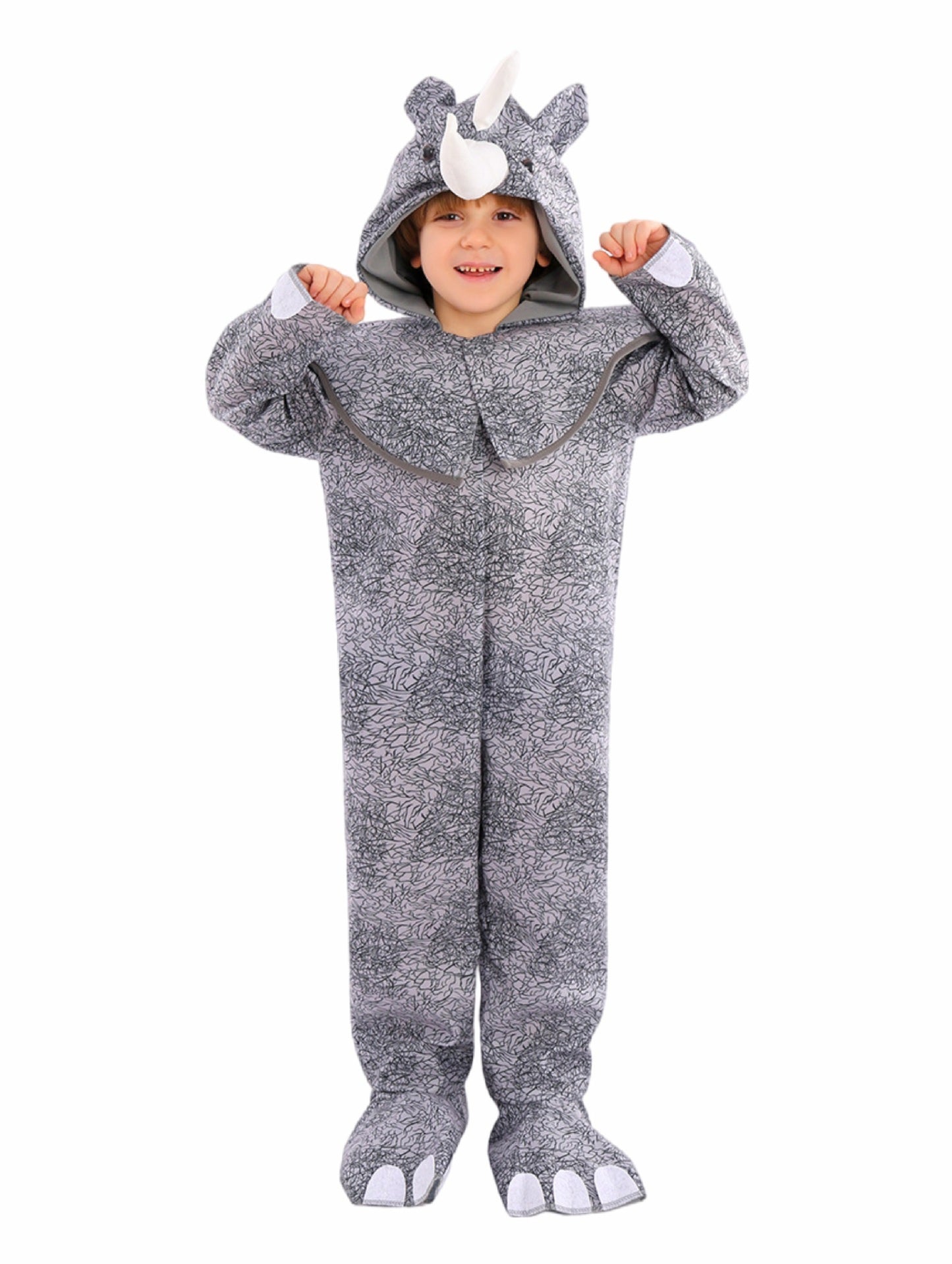 Kids Animal Costume Onesie Pajamas Fancy Dress Book Week Zoo Party S-XL