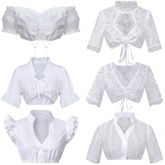 Women Inner Top Corset Medieval Elegant Retro Styles Bavarian Oktoberfest
