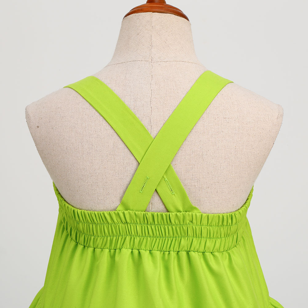 Green Elf Elsa Wonderful Fairy Tinker Bell Princess Dress Tinker Bell