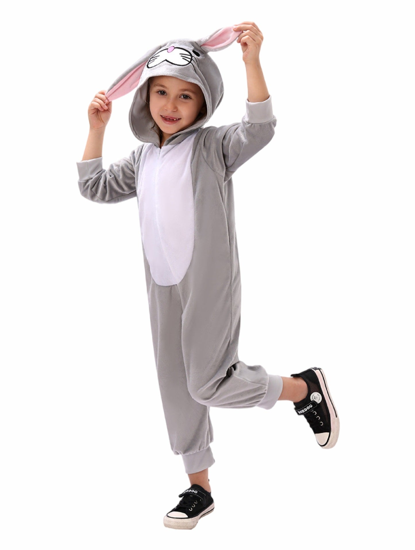 Kids Animal Costume Onesie Pajamas Fancy Dress Book Week Zoo Party S-XL