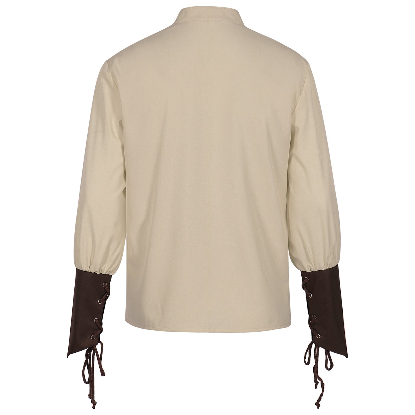 Mens Steampunk Pirate Shirt Lace Up Long Sleeve Medieval Tunic Top 3 Colors