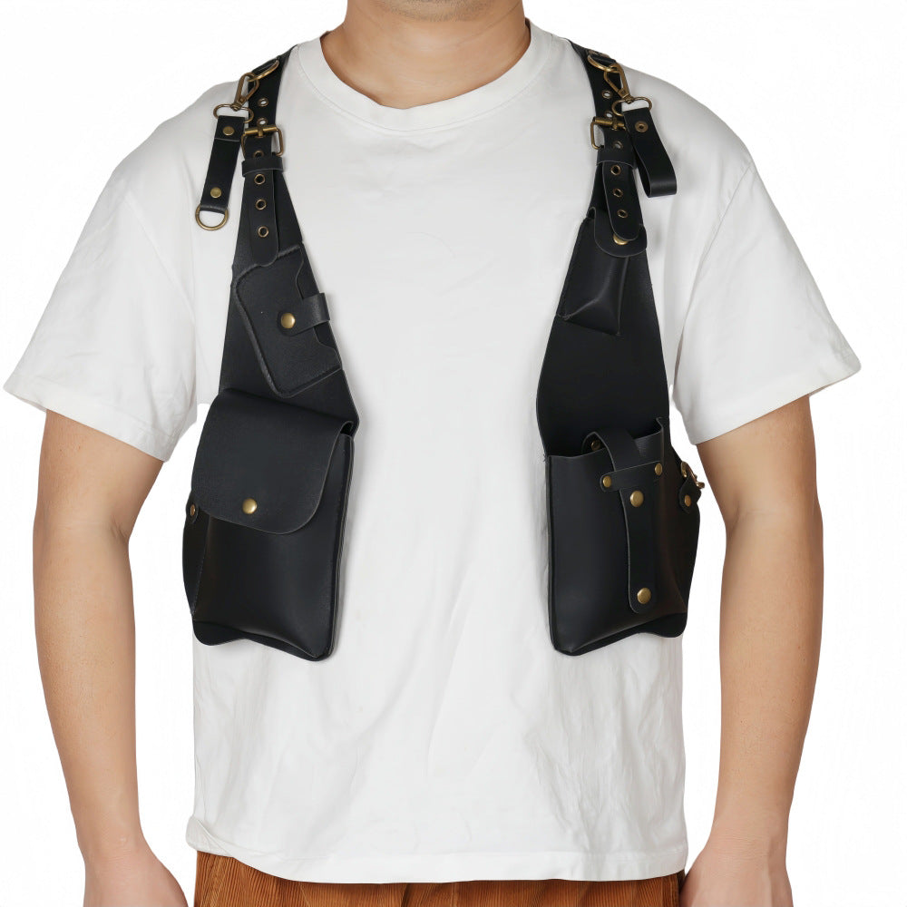 Medieval Shoulder Harness Bag Viking Renaissance Cosplay Pouch