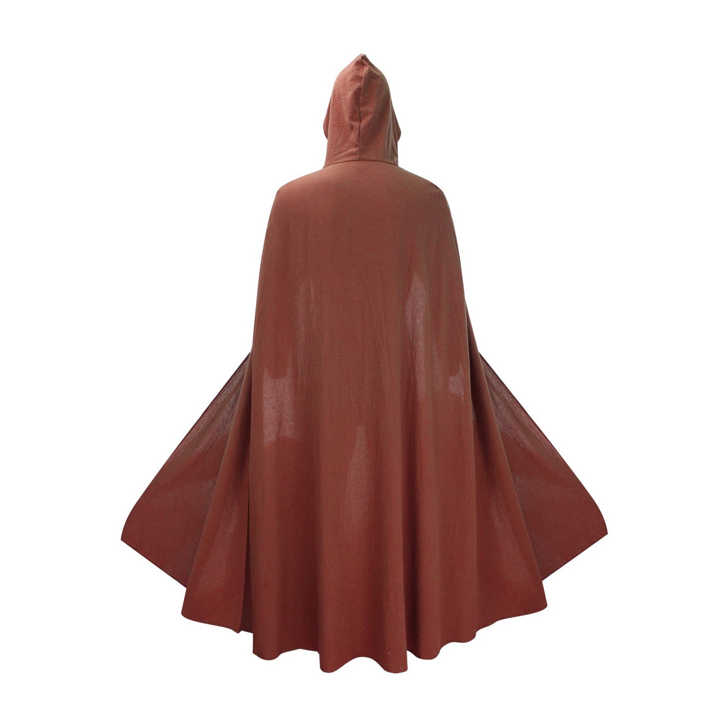 Medieval Linen Hooded Cloak Ranger Cape Viking Renaissance LARP Costume