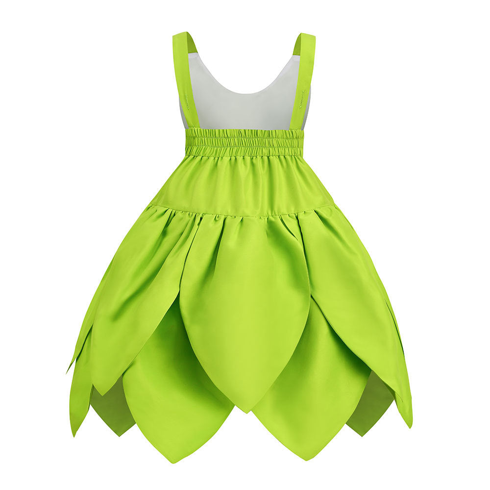 Green Elf Elsa Wonderful Fairy Tinker Bell Princess Dress Tinker Bell