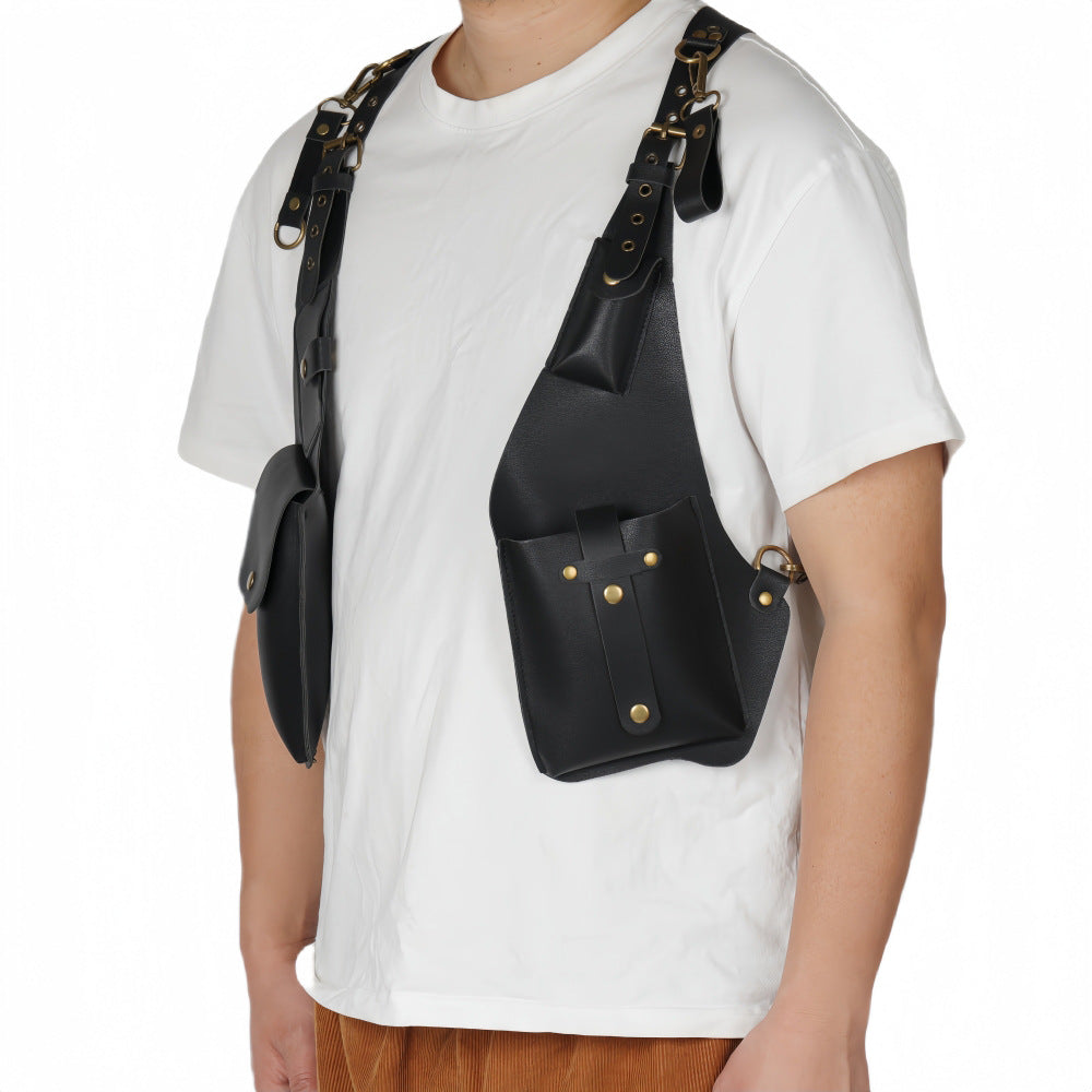 Medieval Shoulder Harness Bag Viking Renaissance Cosplay Pouch