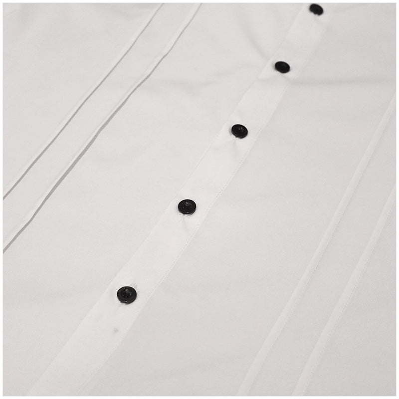 Men’s Pleated Pirate Shirt – Steampunk Medieval Renaissance Top