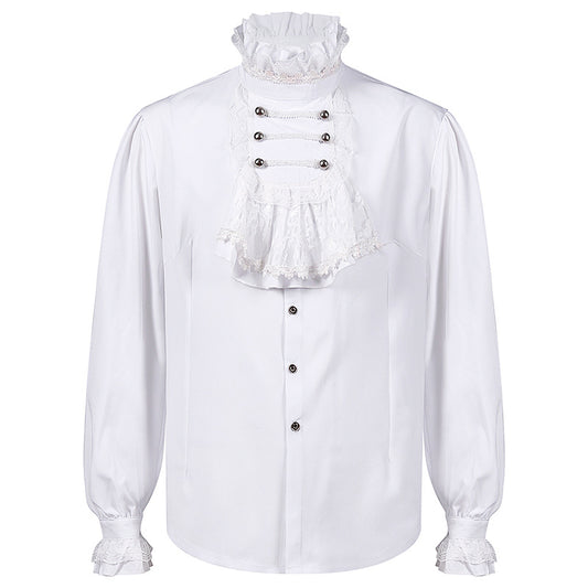 Men's Pirate Shirt white